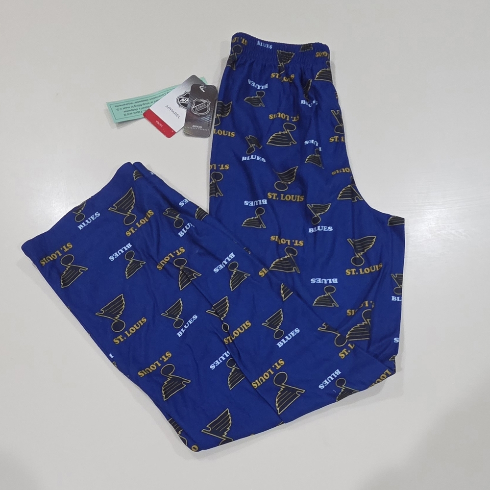 ST. LOUIS BLUES|NHL Team Apparel Flannel Pants|Elastic Waist|Sz Youth LG(14/16)